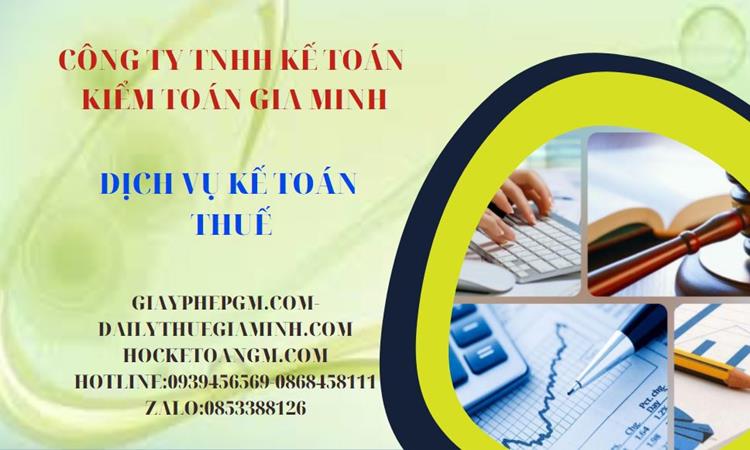 Dịch vụ kế toán thuế trọn gói tại Huyện Phù Cừ 