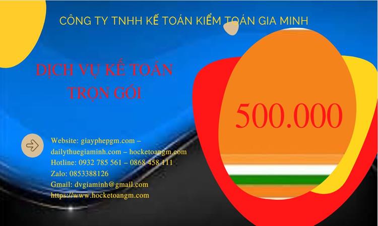 Dịch vụ tư vấn thuế chuyên nghiệp | Tư vấn thuế cho doanh nghiệp, cá nhân 5 Dịch vụ kế toán thuế từ 500.000