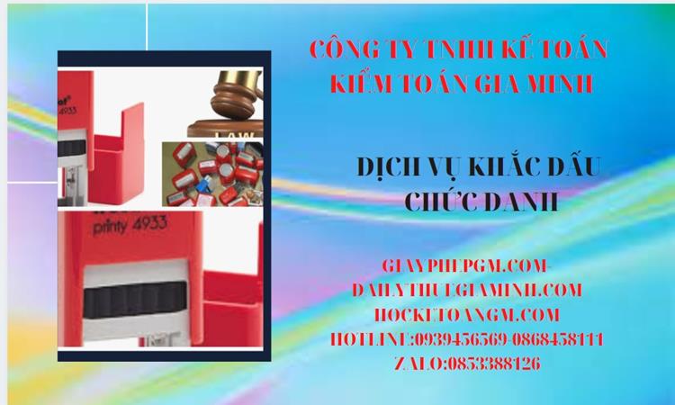 Dịch vụ khắc dấu chức danh giá rẻ tại An Giang