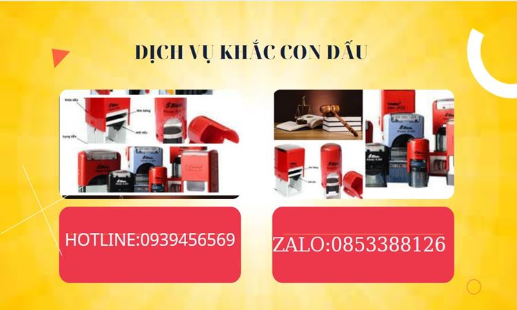 KHẮC DẤU LẤY NGAY SAU 30 PHÚT TẠI HUYỆN BÌNH CHÁNH GIÁ RẺ 4 Dịch vụ khắc dấu giá rẻ tại Huyện Bình Chánh