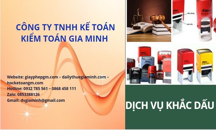Khắc dấu lấy ngay sau 30 phút tại huyện hóc môn giá rẻ 4 Dịch vụ khắc dấu giá rẻ tại Huyện Hóc Môn
