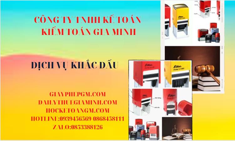 KHẮC DẤU LẤY NGAY SAU 30 PHÚT TẠI THÀNH PHỐ HỒ CHÍ MINH GIÁ RẺ 4 Dịch vụ khắc dấu giá rẻ tại Thành Phố Hồ Chí Minh