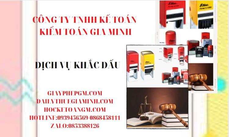 Dịch vụ khắc dấu giá rẻ tại Vĩnh Phúc