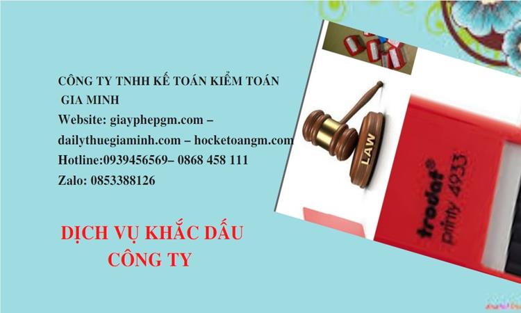 KHẮC DẤU CÔNG TY TẠI BẠC LIÊU LẤY LIỀN 4 Dịch vụ khắc dấu tại Bạc Liêu lấy liền