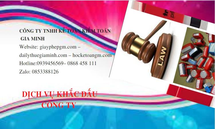 KHẮC DẤU CÔNG TY TẠI HÀ NAM LẤY LIỀN 4 Dịch vụ khắc dấu tại Hà Nam lấy liền