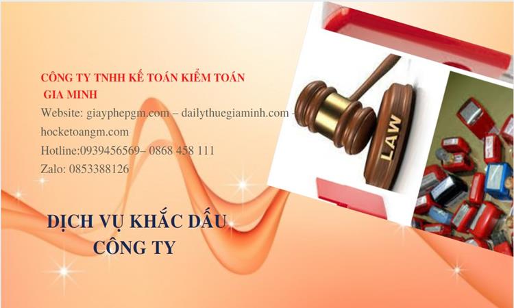 Khắc dấu công ty tại Huyện Cần Giờ lấy liền | Dịch vụ nhanh, đảm bảo pháp lý 4 Dịch vụ khắc dấu tại Huyện Cần Giờ lấy liền