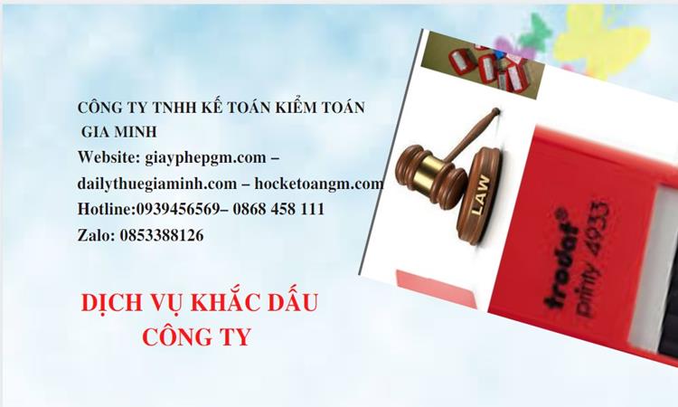 KHẮC DẤU CÔNG TY TẠI HUYỆN GIA LÂM LẤY LIỀN 4 Dịch vụ khắc dấu tại Huyện Gia Lâm lấy liền