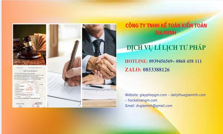 Dịch vụ làm lý lịch tư pháp tại Kiên Giang ở đâu uy tín