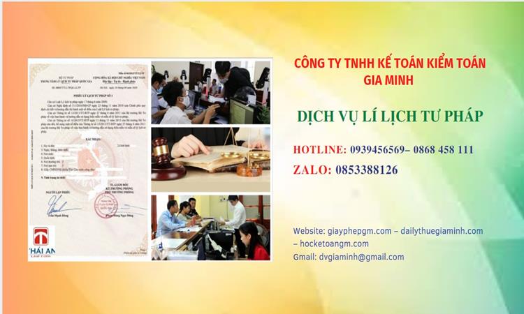 Dịch vụ làm lý lịch tư pháp tại Trà Vinh ở đâu uy tín