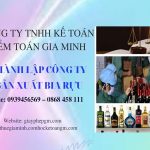 Thủ tục thành lập công ty sản xuất rượu bia 6 Dịch vụ thành lập công ty sản xuất rượu bia