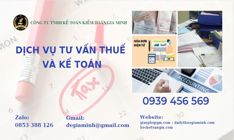 DỊCH VỤ TƯ VẤN THUẾ VÀ KẾ TOÁN 1 Dịch vụ tư vấn kế toán