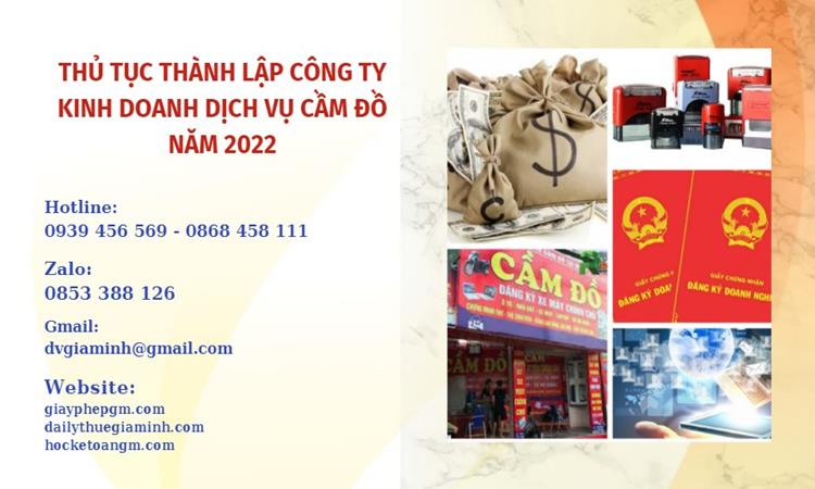 Điều kiện kinh doanh dịch vụ cầm đồ