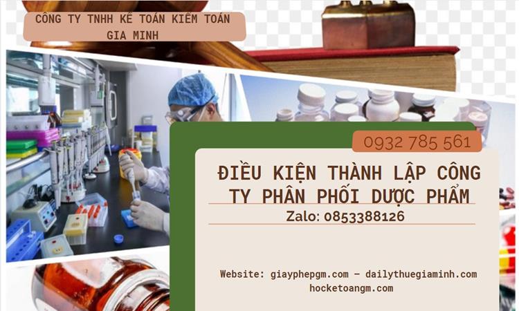 Điều kiện thành lập công ty phân phối dược phẩm ở Nha Trang