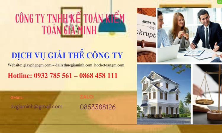 GIẢI THỂ CÔNG TY CỔ PHẦN TẠI BẮC GIANG TRỌN GÓI DỊCH VỤ 4 Giải thể công ty cổ phần tại Bắc Giang trọn gói dịch vụ