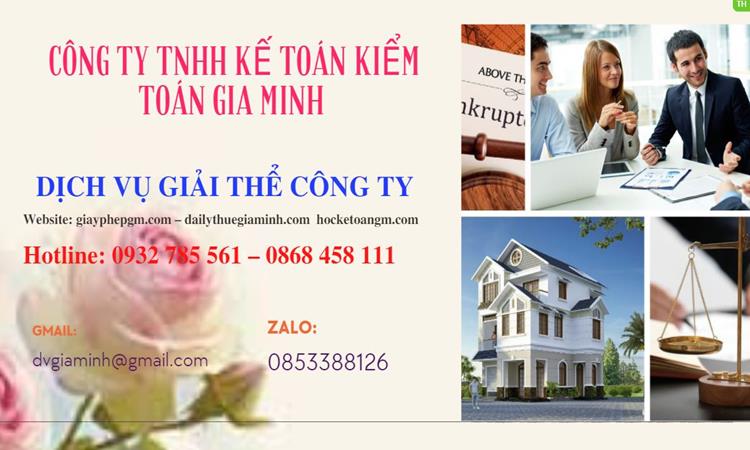 GIẢI THỂ CÔNG TY CỔ PHẦN TẠI HUYỆN BA VÌ TRỌN GÓI DỊCH VỤ 3 Giải thể công ty cổ phần tại Huyện Ba Vì trọn gói