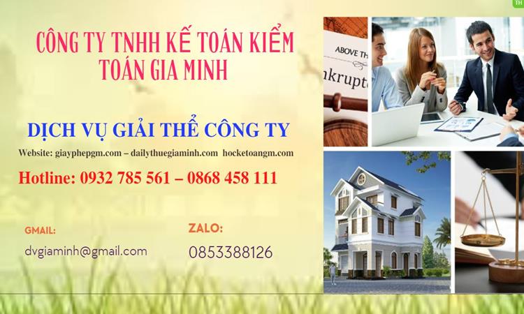 GIẢI THỂ CÔNG TY CỔ PHẦN TẠI HUYỆN ĐÔNG ANH TRỌN GÓI DỊCH VỤ 4 Giải thể công ty cổ phần tại Huyện Đông Anh trọn gói