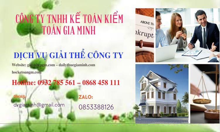 GIẢI THỂ CÔNG TY CỔ PHẦN TẠI QUẬN GÒ VẤP TRỌN GÓI DỊCH VỤ 4 Giải thể công ty cổ phần tại Quận Gò Vấp trọn gói