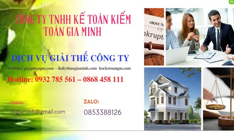 Giải thể công ty cổ phần tại Quận Hà Đông trọn gói 