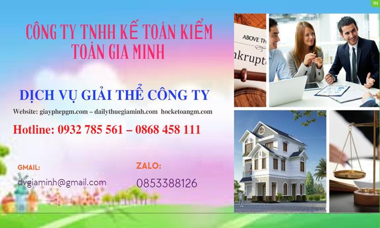 Giải thể công ty cổ phần tại Quận Tây Hồ trọn gói 