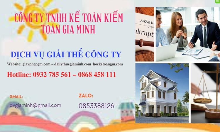 Giải thể công ty cổ phần tại Quận Thanh Xuân trọn gói 
