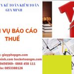 Phí dịch vụ báo cáo thuế gtgt tại bắc giang 6 Hồ sơ báo cáo thuế GTGT tại Bắc Giang