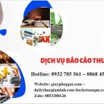 Phí dịch vụ báo cáo thuế gtgt tại cà mau 6 Hồ sơ báo cáo thuế GTGT tại Cà Mau
