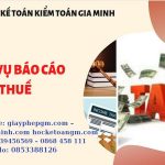 PHÍ DỊCH VỤ BÁO CÁO THUẾ GTGT TẠI ĐẮK LẮK 6 Hồ sơ báo cáo thuế GTGT tại Đắk Lắk