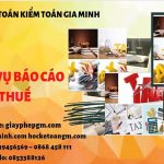 PHÍ DỊCH VỤ BÁO CÁO THUẾ GTGT TẠI HẢI PHÒNG 6 Hồ sơ báo cáo thuế GTGT tại Hải Phòng