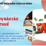 Hồ sơ báo cáo thuế GTGT tại Huyện Bình Lục