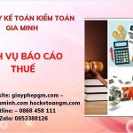 Phí dịch vụ báo cáo thuế gtgt tại long an 6 Hồ sơ báo cáo thuế GTGT tại Long An