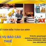 PHÍ DỊCH VỤ BÁO CÁO THUẾ GTGT TẠI NHA TRANG 6 Hồ sơ báo cáo thuế GTGT tại Nha Trang