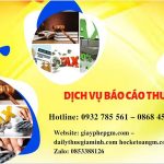 PHÍ DỊCH VỤ BÁO CÁO THUẾ GTGT TẠI QUẬN HOÀNG MAI 6 Hồ sơ báo cáo thuế GTGT tại Quận Hoàng Mai