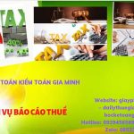 PHÍ DỊCH VỤ BÁO CÁO THUẾ GTGT TẠI QUẬN THỦ ĐỨC 6 Hồ sơ báo cáo thuế GTGT tại Quận Thủ Đức