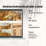 Hồ sơ bổ sung mã ngành nghề sản xuất giường, tủ, bàn ghế