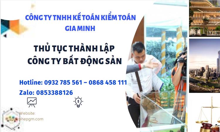 Hồ sơ thành lập công ty bất động sản tại Sơn La