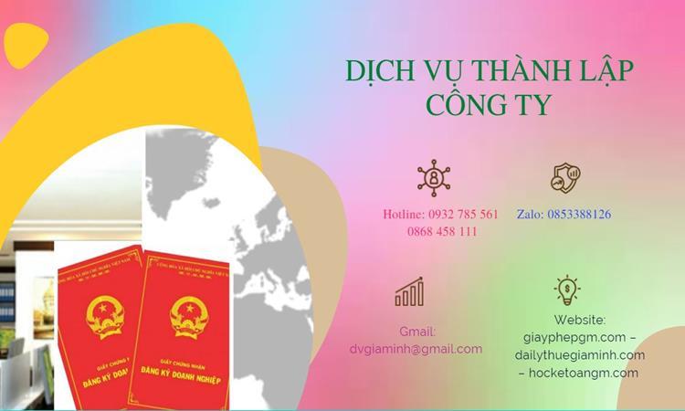 Hồ sơ thành lập công ty bất động sản tại Thị Xã Mỹ Hào