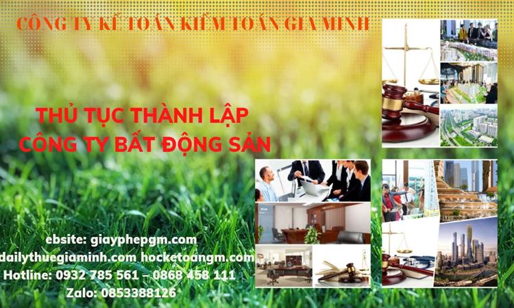Hồ sơ thành lập công ty bất động sản tại Tuyên Quang
