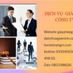 Hướng dẫn giải thể công ty tại Bắc Kạn dịch vụ uy tín
