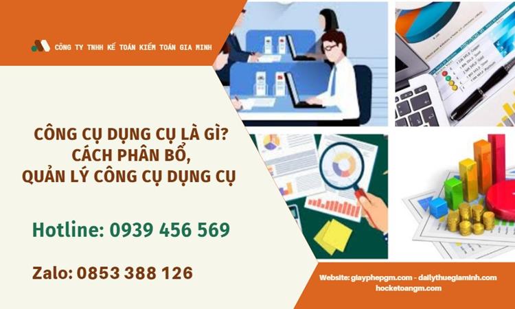 Hướng dẫn phân bổ công cụ dụng cụ 
