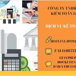 Kê khai dịch vụ kế toán thuế trọn gói tại Huyện Tiên Lữ 