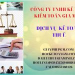 BẢNG GIÁ DỊCH VỤ KẾ TOÁN THUẾ TRỌN GÓI TẠI KIÊN GIANG 6 Kê khai dịch vụ kế toán thuế trọn gói tại Kiên Giang