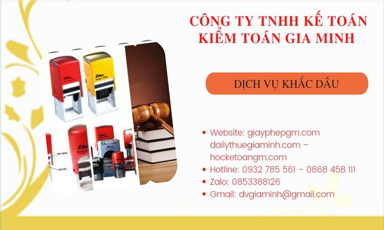 Khắc dấu tại Bình Định online giá rẻ