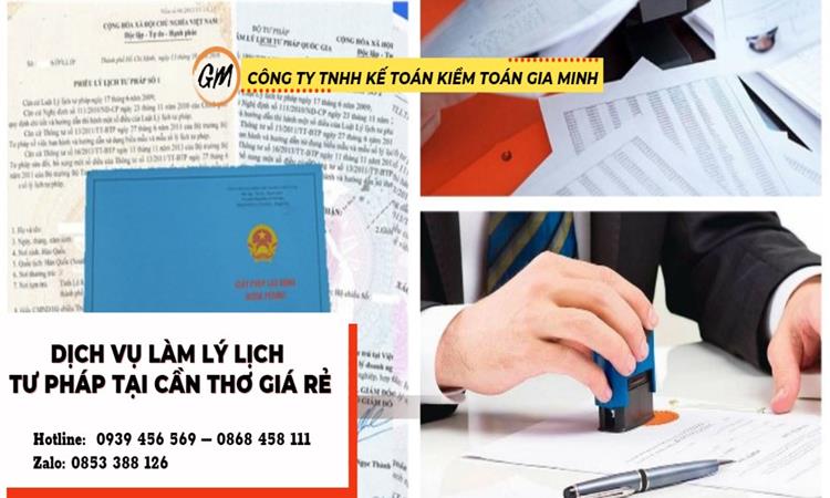 Dịch vụ làm lý lịch tư pháp tại Cần Thơ giá rẻ 4 Làm lý lịch tư pháp số 1 và số 2 trọn gói tại Cần Thơ