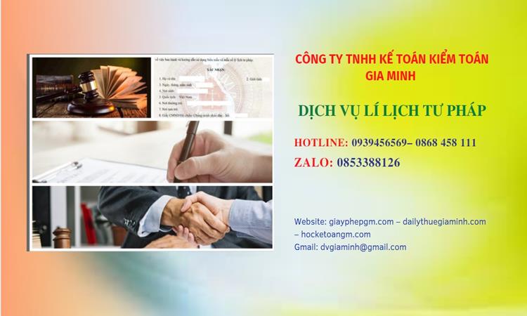 Làm lý lịch tư pháp 1 và 2 trọn gói tại Nam Định