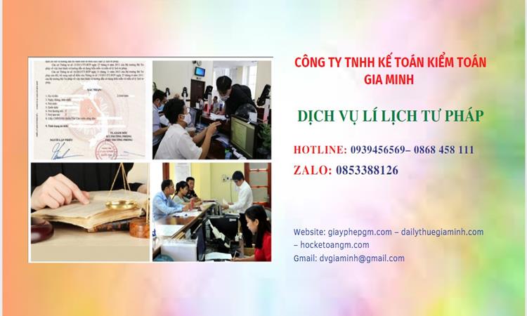 Làm lý lịch tư pháp 1 và 2 trọn gói tại Vĩnh Phúc