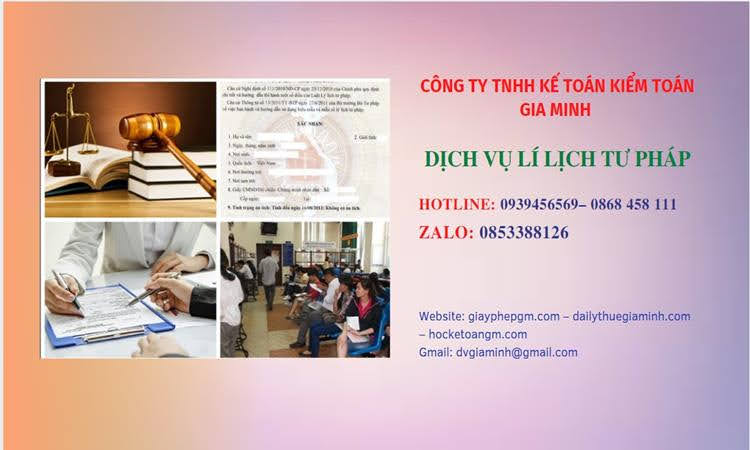 Làm lý lịch tư pháp số 1 tại Trà Vinh nhanh
