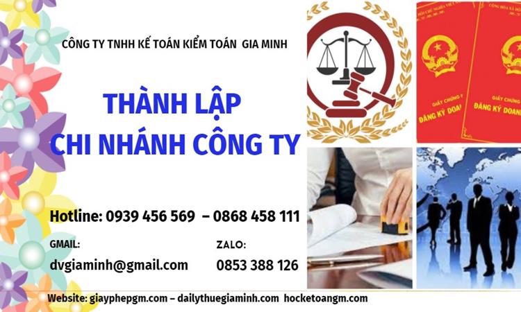 Lập chi nhánh công ty tại Cần Thơ