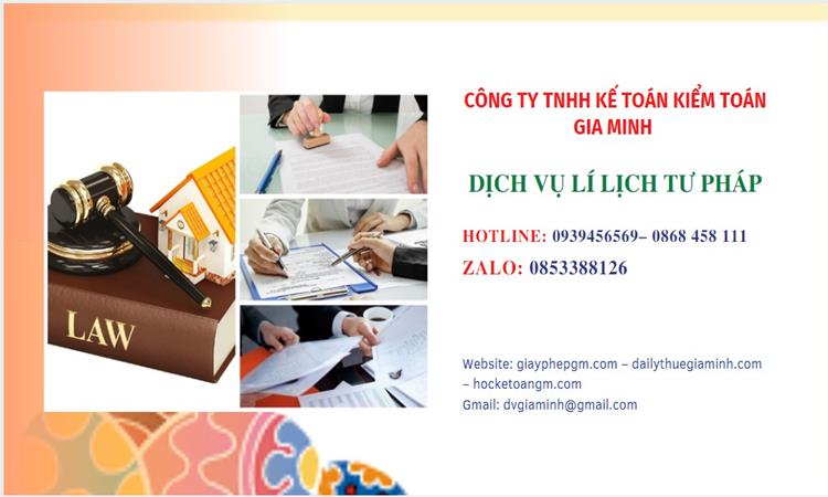 Lý lịch tư pháp làm ở đâu tại Ninh Thuận