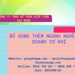 Bổ sung thêm ngành nghề kinh doanh cơ khí 6 Mã ngành nghề kinh doanh cơ khí