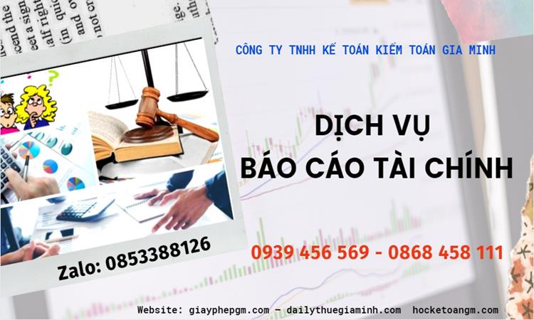  Nhận làm báo cáo tài chính tại TPHCM chất lượng giá rẻ nhất 